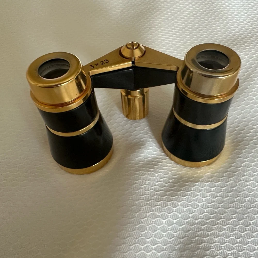 Selsi 3x25 black and brass opera glasses